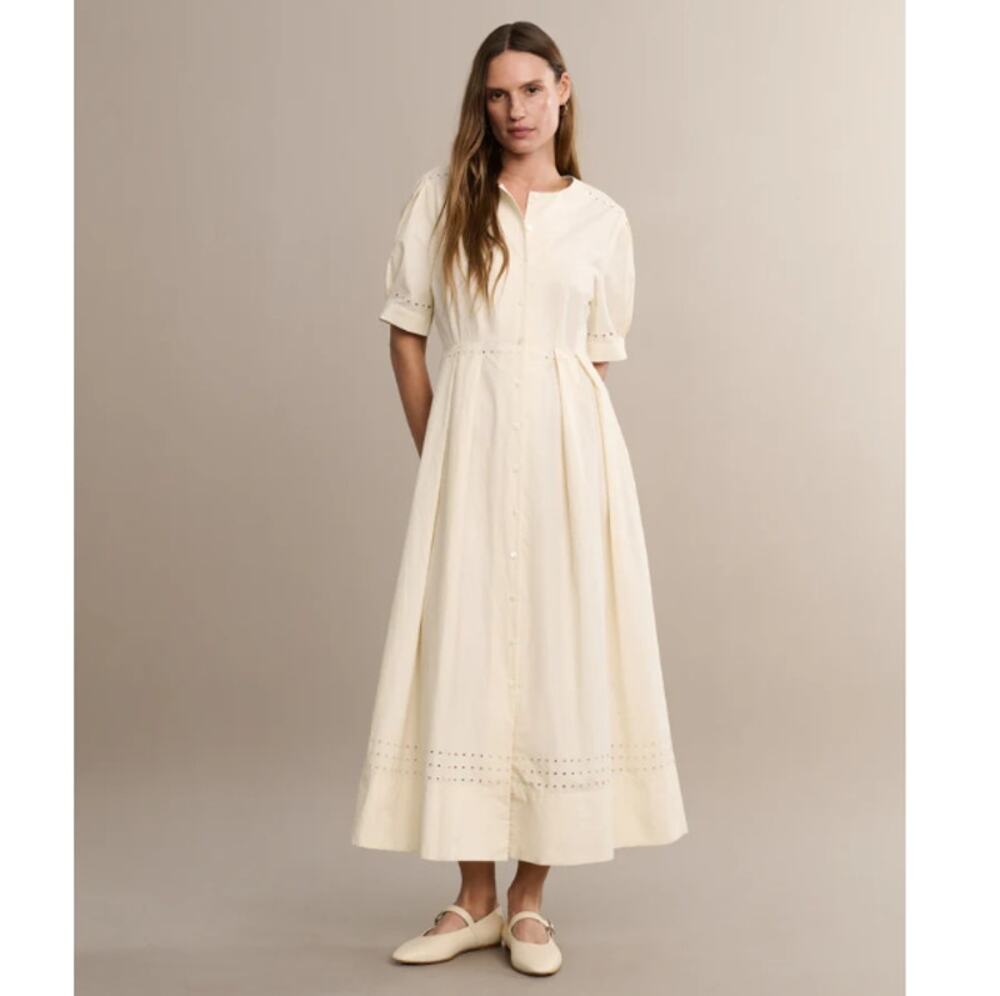 Jenni Kayne Women's Warm Ivory Harper Dress Size XL